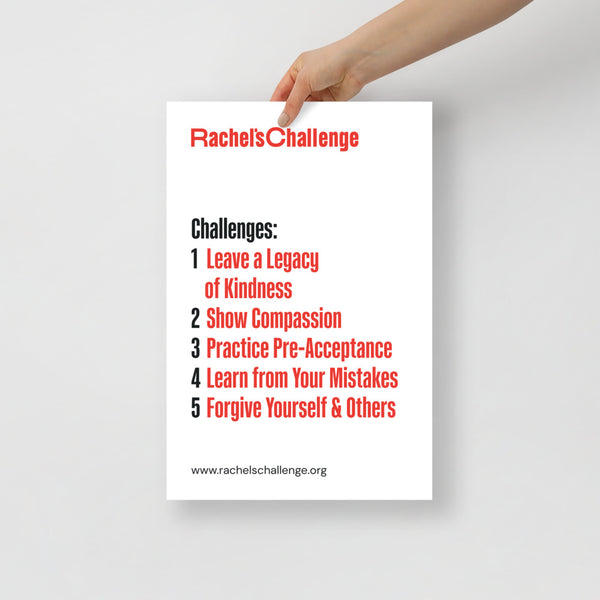 Rachel’s Legacy 5 Challenges Poster